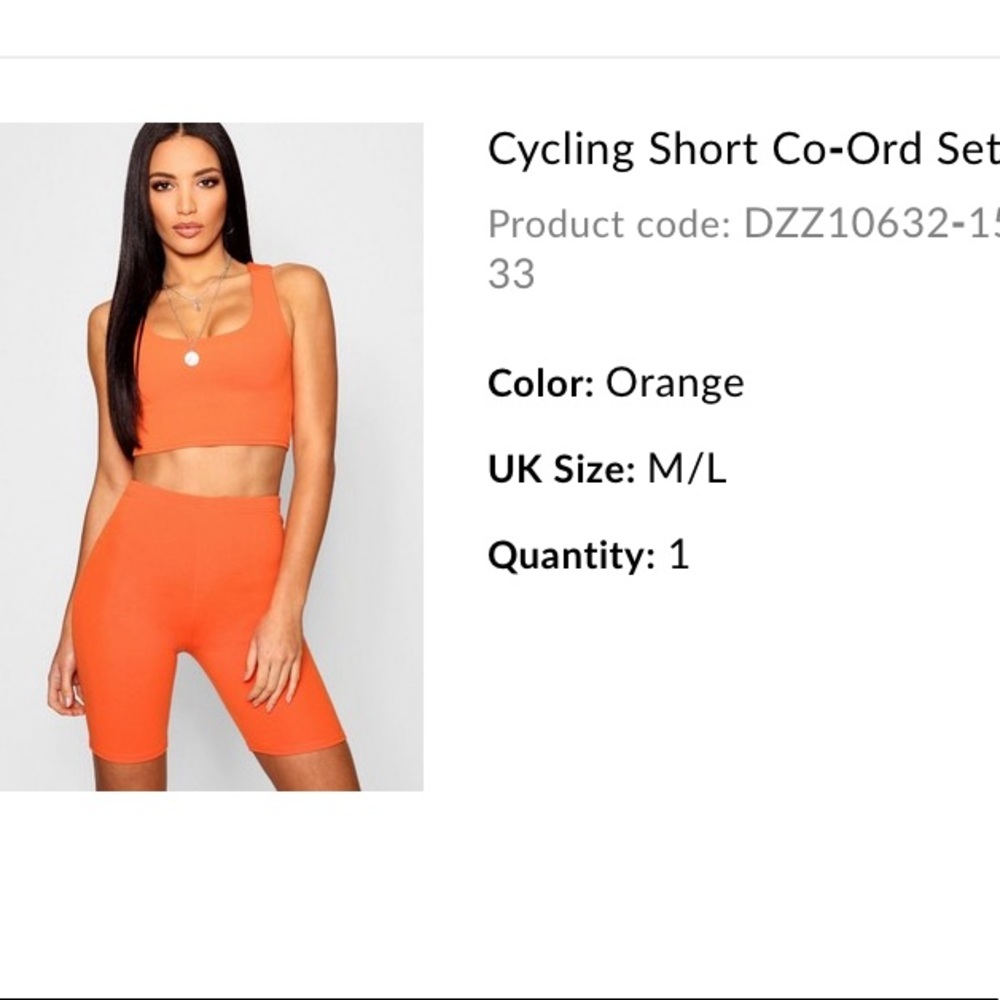 Biker set - Orange